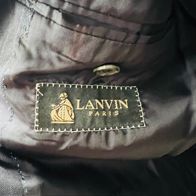 vintage LANVIN / lightweight wool+silk blazer / 50 Jackets
