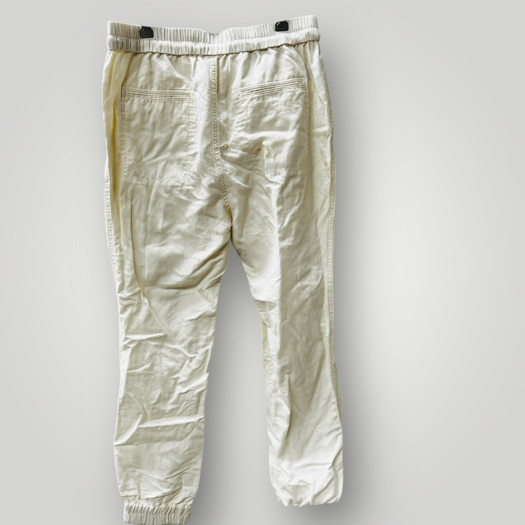 COUNTRY ROAD / white linen joggers / 10 (3884592055716429628)