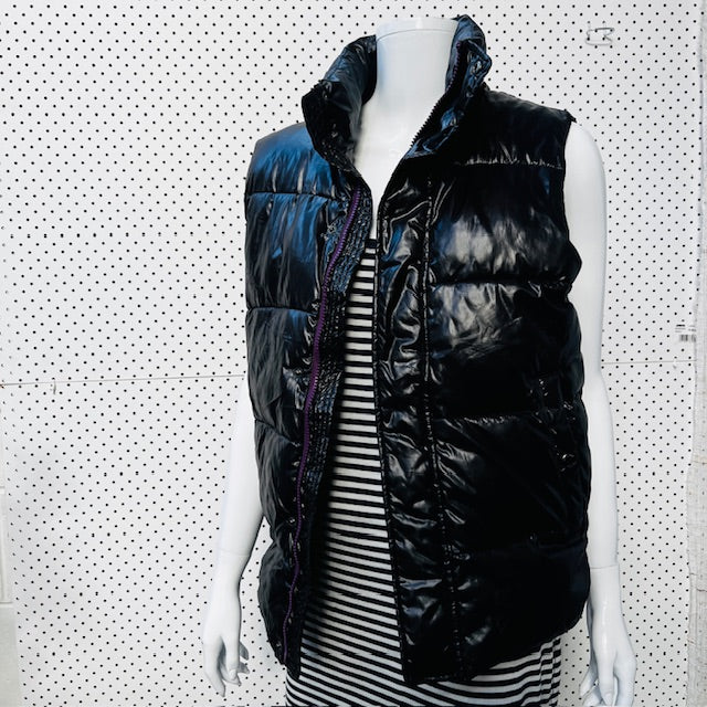 gloss / sleeveless puffer vest / anti label basic / s (3884682692881021051)