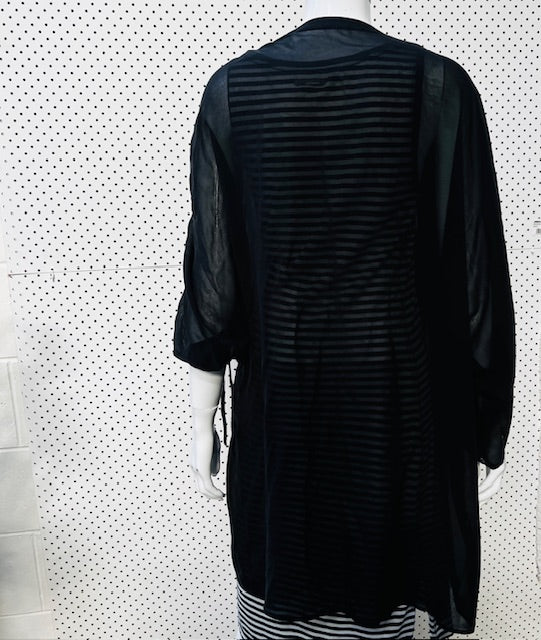 HELEN CHERRY / 100% silk / kimono jacket or overdress / s (3885028849087094784)