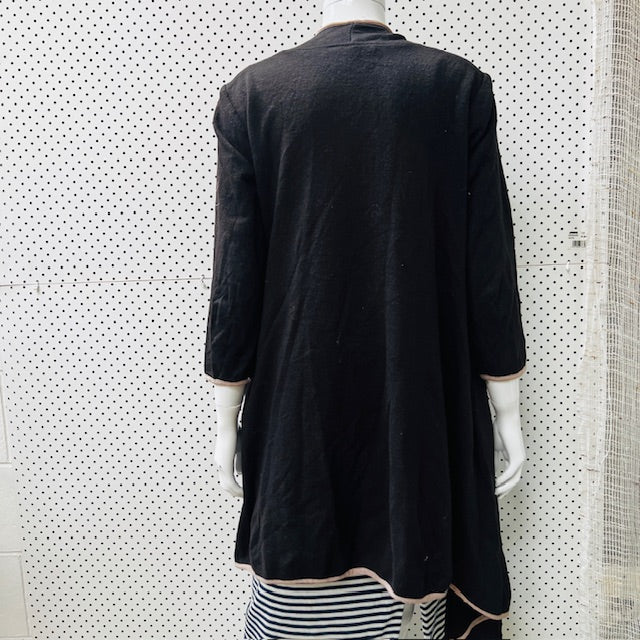 PAULA RYAN / wrap wool jacket / s / nz made (3885114703608950068)