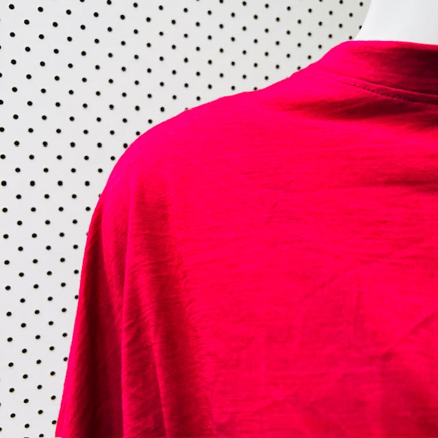 MERINO / pink wool jumper with dolman sleeves / s/m (3885206164341104110)