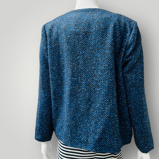 TURET KNUEFERMANN / tailored wool tweed blazer / m (3885206832232324506)