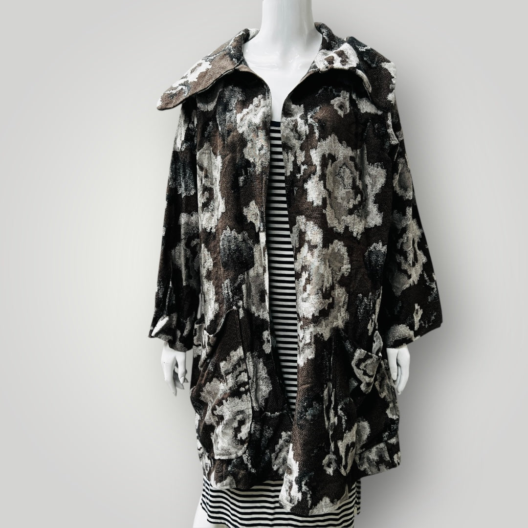 KITCH / brocade coat / free size (3885206911347406780)