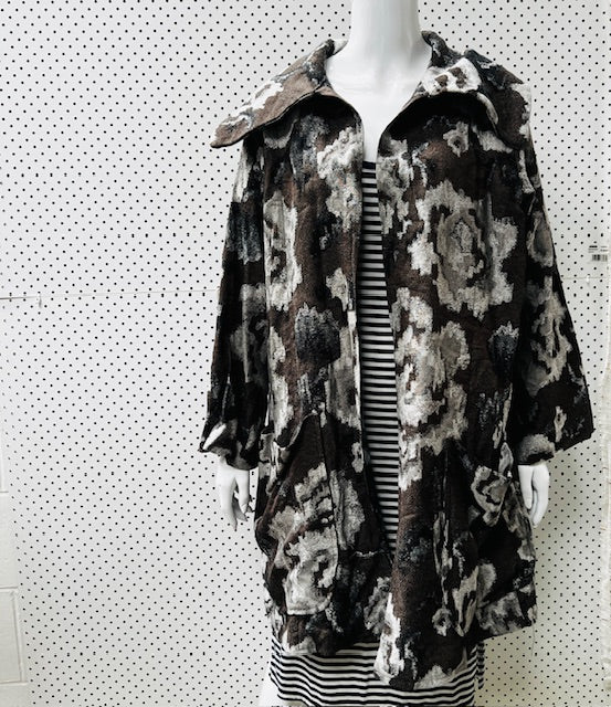 KITCH / brocade coat / free size (3885282403404817396)