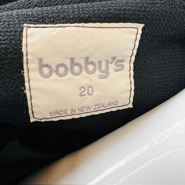 1980s nz vintage / BOBBYS / wool coat / 20 / made in nz (3885633150336123192)