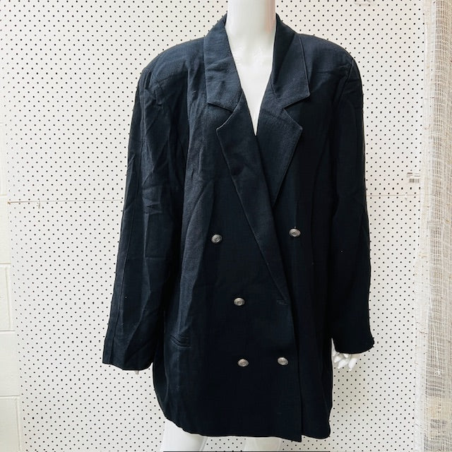 1980s nz vintage / BOBBYS / wool coat / 20 / made in nz (3885633153715804675)