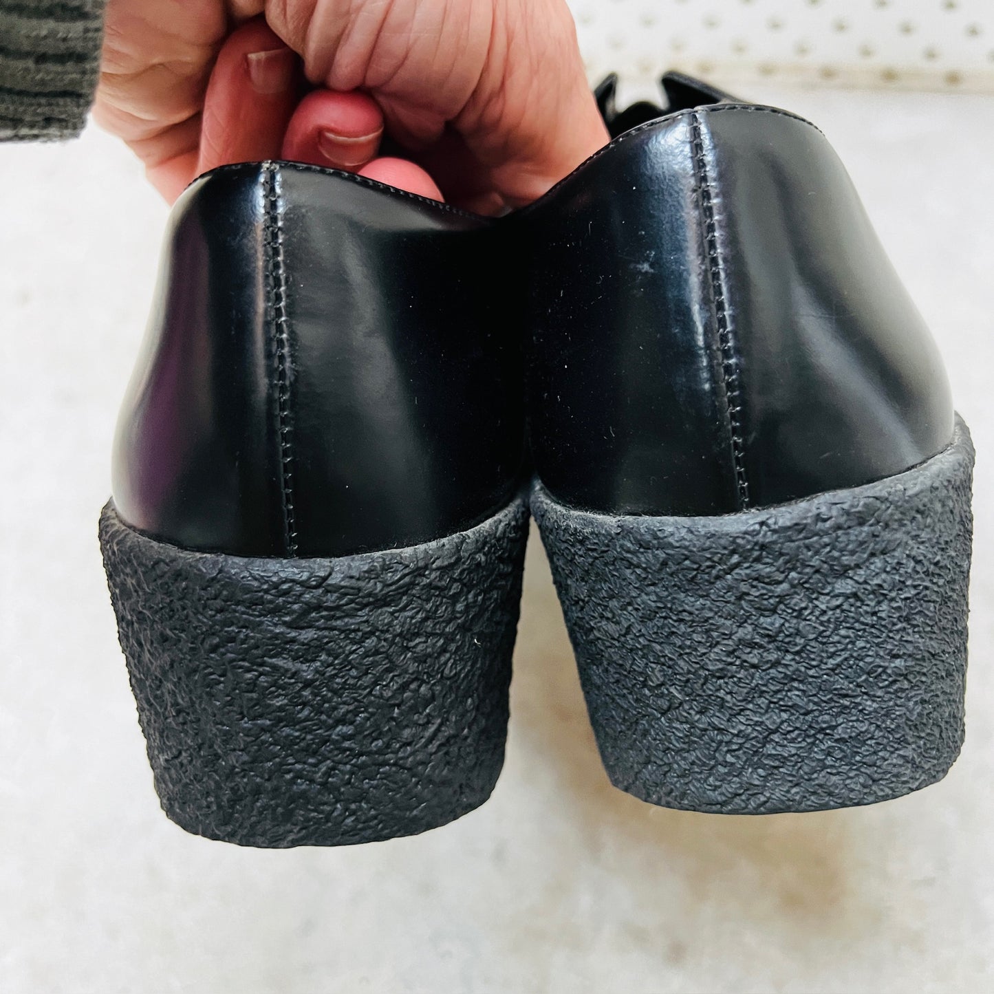 & Other Stories / leather flatform slip ons / 38 (3885721524123550336)
