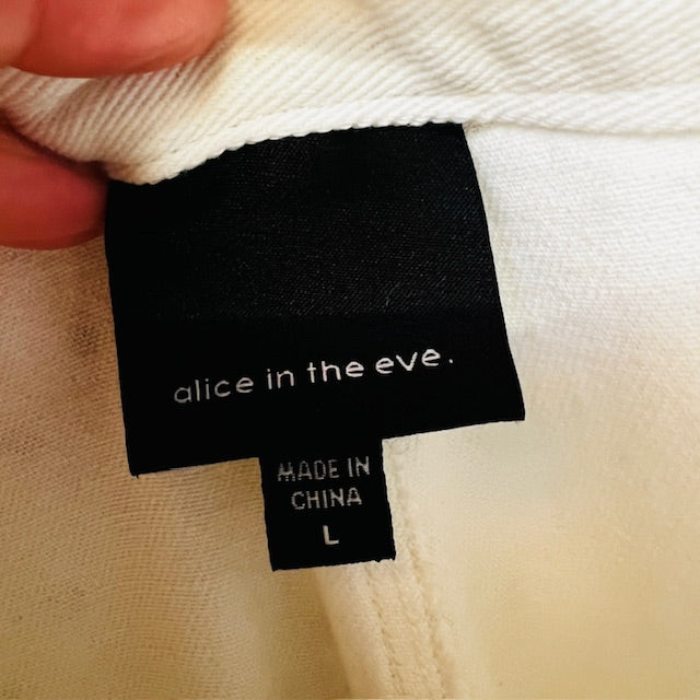 ALICE IN THE EVE / wide legged cropped pants / L (3885800904396738219)