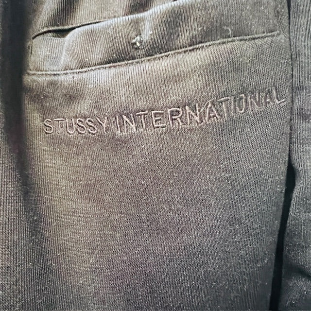 STUSSY x blackletter / dome side wide leg track pants / s (3885800987484431918)