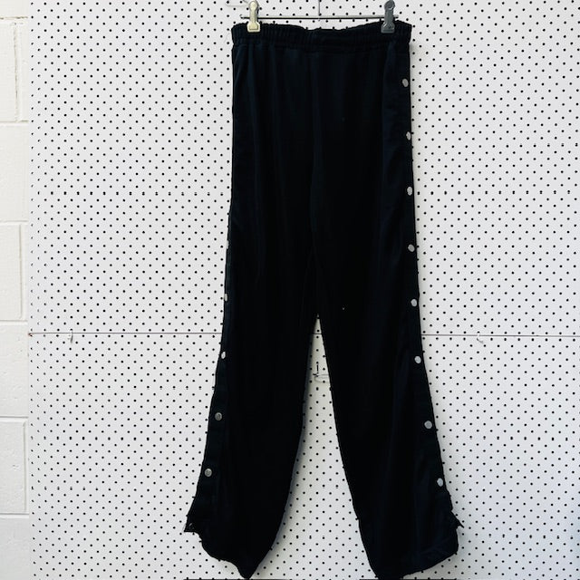 STUSSY x blackletter / dome side wide leg track pants / s (3885800998854411640)