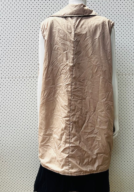 YCHQ / crispy nylon sleeveless long jacket / m/l (3886323045149306335)