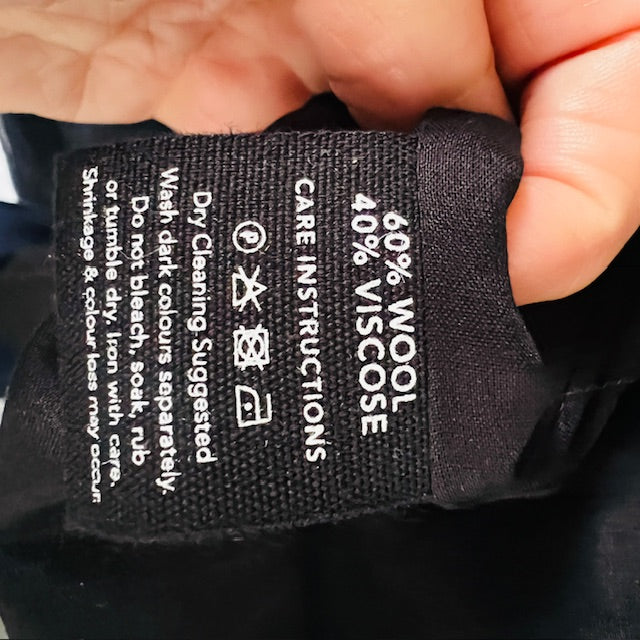JASON LINGARD / 'brutal' long wool coat / new with tags / 1 / made in nz Jackets