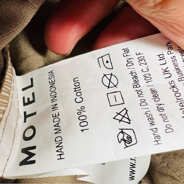 MOTEL / Xander Cargo Trouser in Cotton Drill Taupe / M (3886840099622499022)