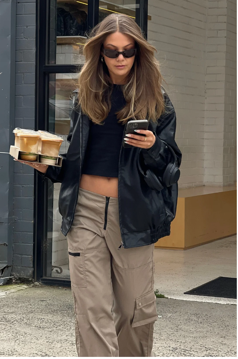 MOTEL / Xander Cargo Trouser in Cotton Drill Taupe / M (3886842704714720884)