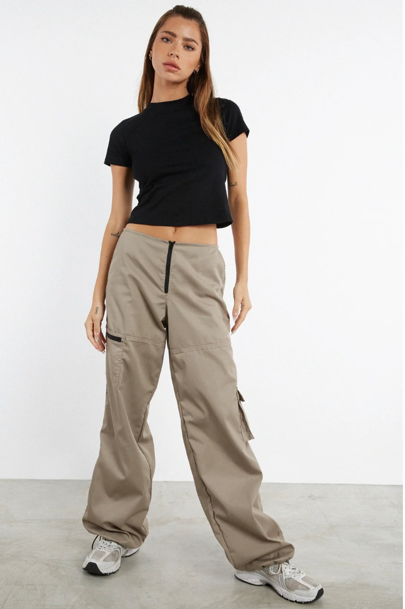 MOTEL / Xander Cargo Trouser in Cotton Drill Taupe / M (3886842707946383713)