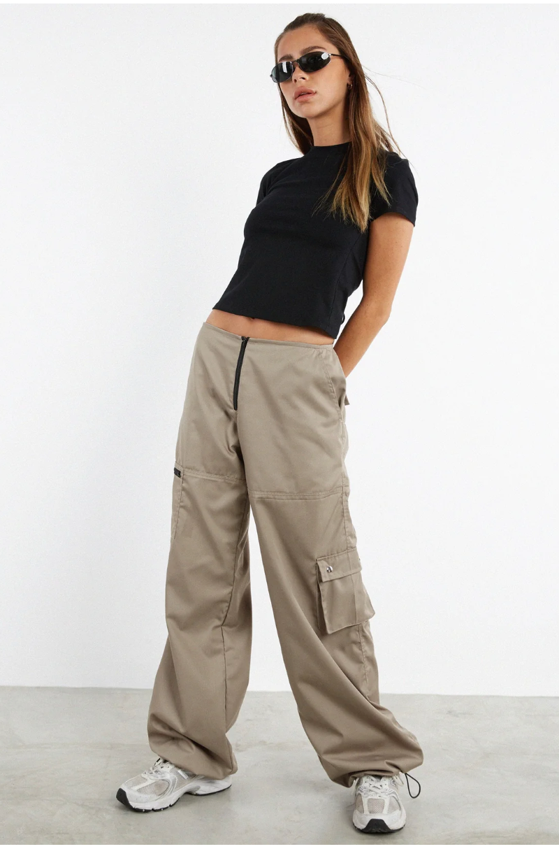 MOTEL / Xander Cargo Trouser in Cotton Drill Taupe / M (3886842711513275625)