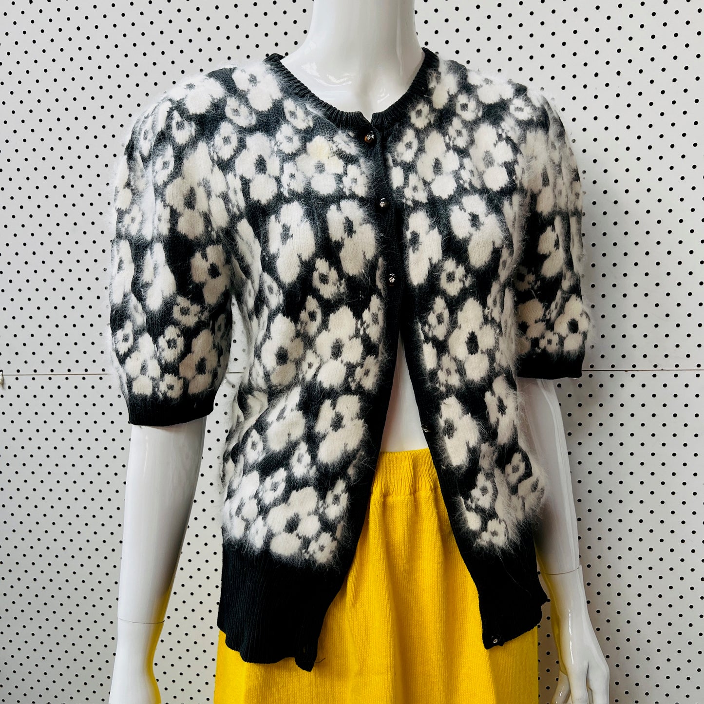 1980s aussie vintage / STEPHAN TAUSSIG / angora cardigan / s (3886921760476755869)