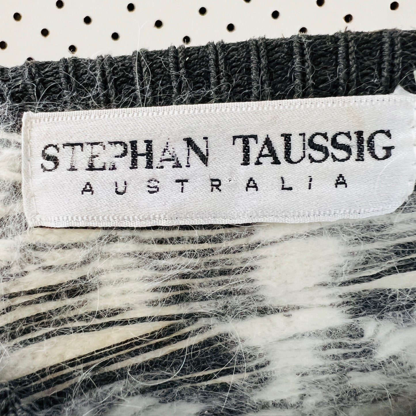 1980s aussie vintage / STEPHAN TAUSSIG / angora cardigan / s (3886921769934993144)