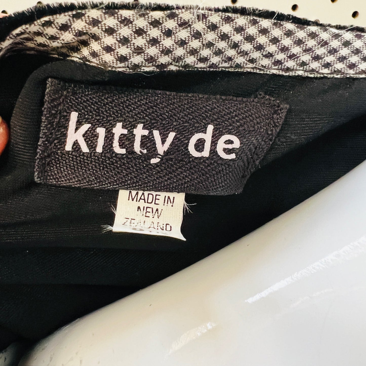 Kitty de / Black silk velvet blouse / S Tops & shirts