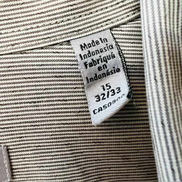 DKNY / striped cotton shirt / m (3886923108141507388)