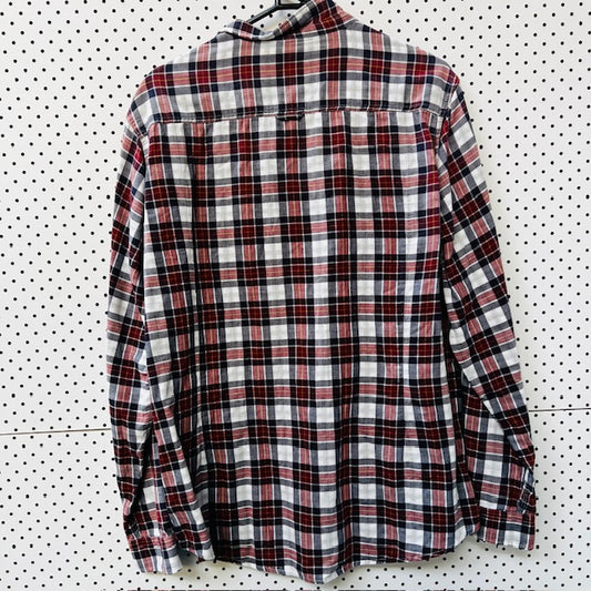 BEN SHERMAN / soft cotton plaid shirt / L (3886923124244099238)
