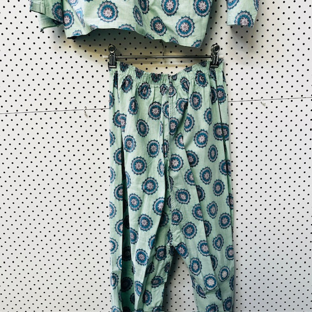 1980s vintage / DE LUXE / pyjama set / OS / made in nz (3886923129843233568)