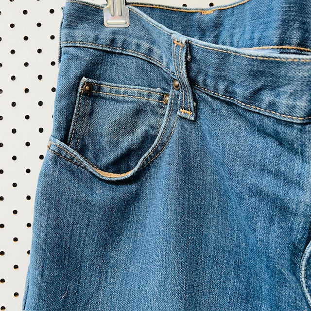 CARHARTT blue denim jeans / traditional fit / 38 x 30 (3886923179761024829)