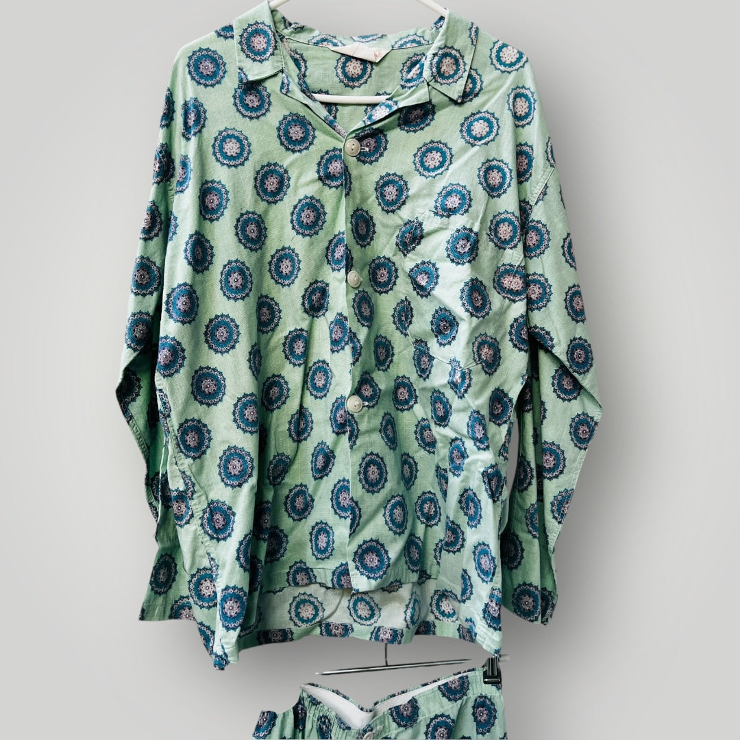 1980s vintage / DE LUXE / pyjama set / OS / made in nz (3886923380031858792)