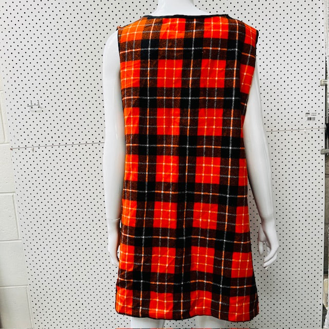 vintage / plaid / wool pinafore / s/m (3887024445523867927)