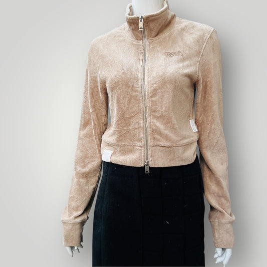 IZZUE / logo-appliqué corduroy top / s (3887025418752072012)