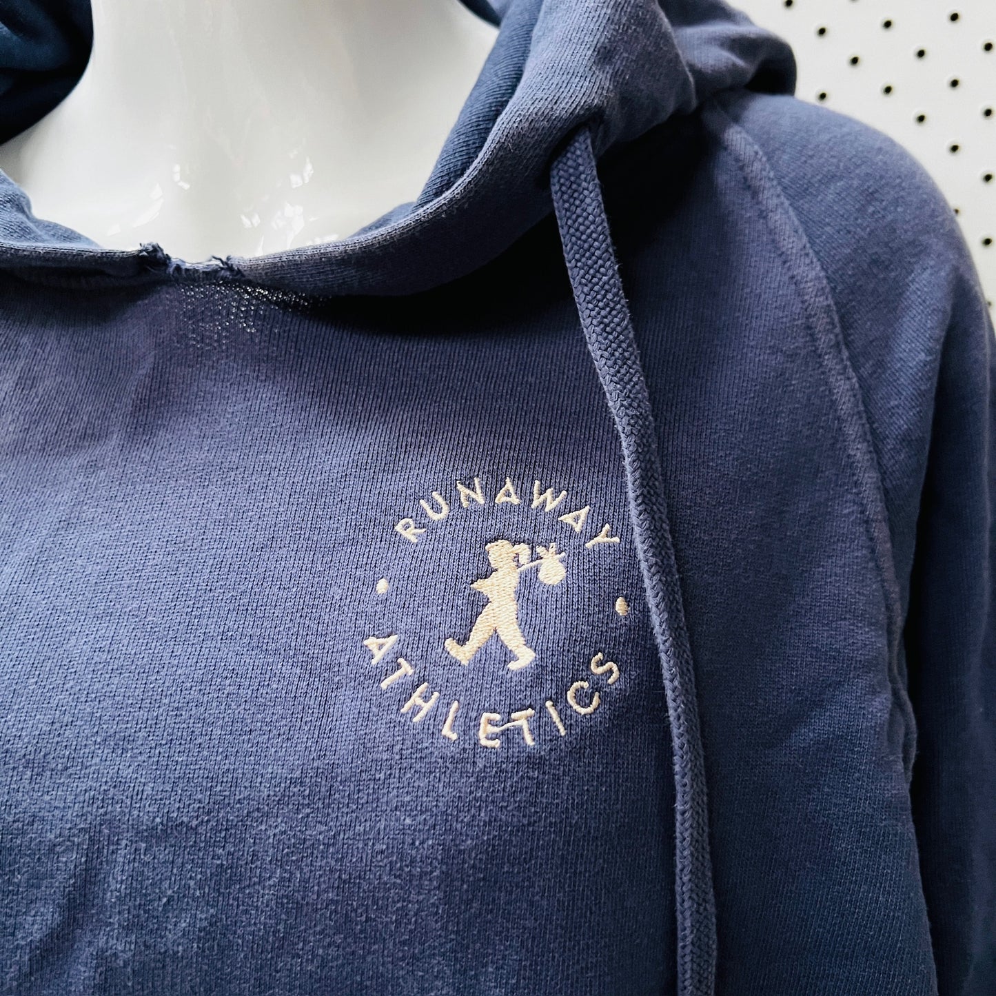 KAREN WALKER / blue logo hoodie / s (3887558834751429675)