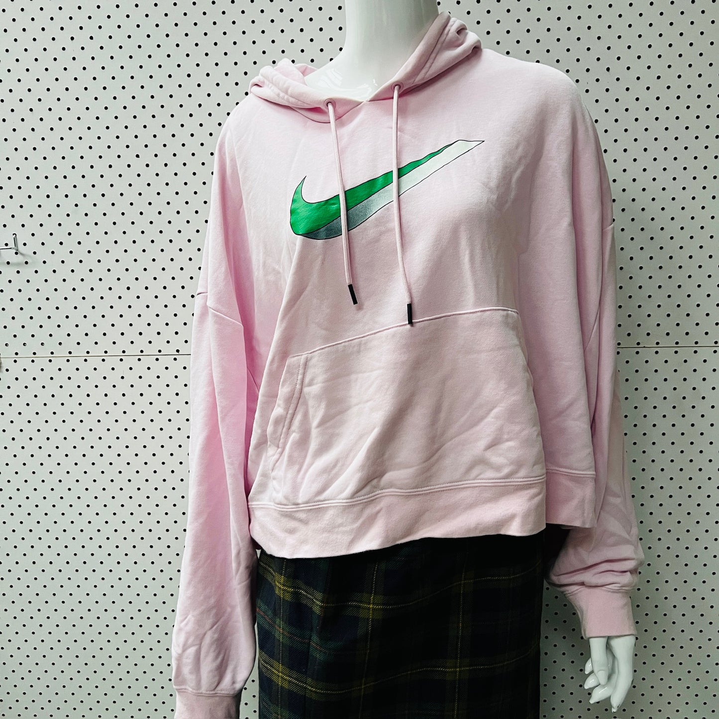 NIKE / pink hoodie / oversized m (3887558869574880873)
