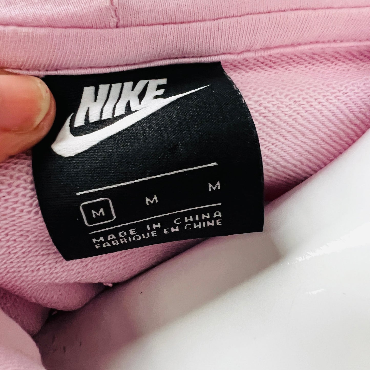 NIKE / pink hoodie / oversized m (3887558874713294825)