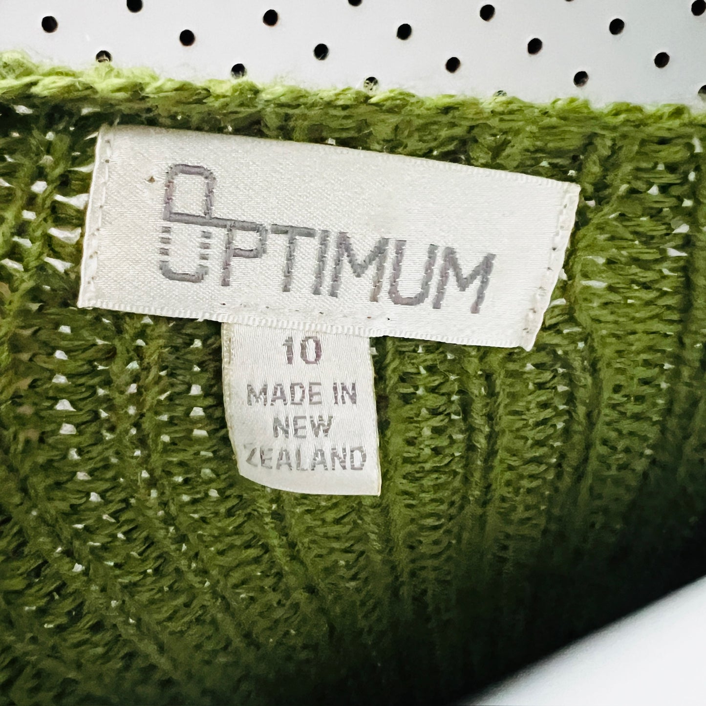 OPTIMUM / green ribbed merino jumper / 10 (3887558927132761938)