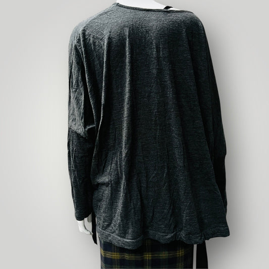 NES / light grey merino jumper / oversized m (3887558985182455873)