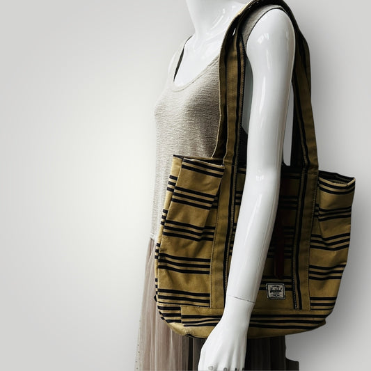 HERSCHEL / striped canvas tote bag (3888053853888312280)
