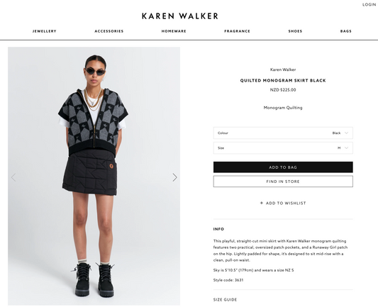 AIMN / quilted skirt / L (3888063660357795394)