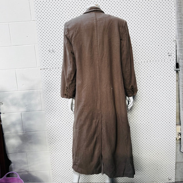 1990s nz vintage / ASHLEY FOGEL / cashmere full length double breasted coat / 10 (3888149085427681537)