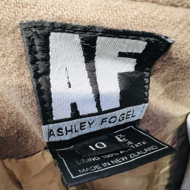 1990s nz vintage / ASHLEY FOGEL / cashmere full length double breasted coat / 10 (3888149087227112910)