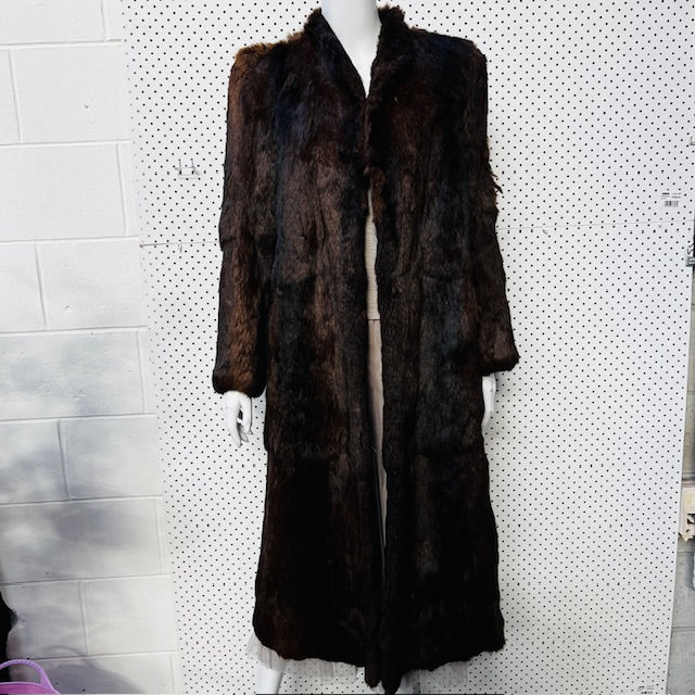 nz vintage / fur coat / possum? / s (3888149137850728417)
