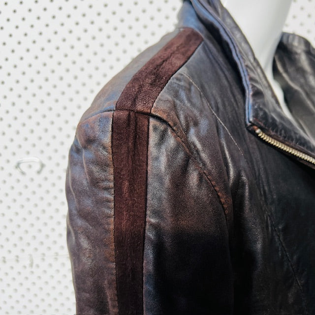 nz vintage / LEATHER IMAGE / brown leather jacket / 10 (3888149143062792053)