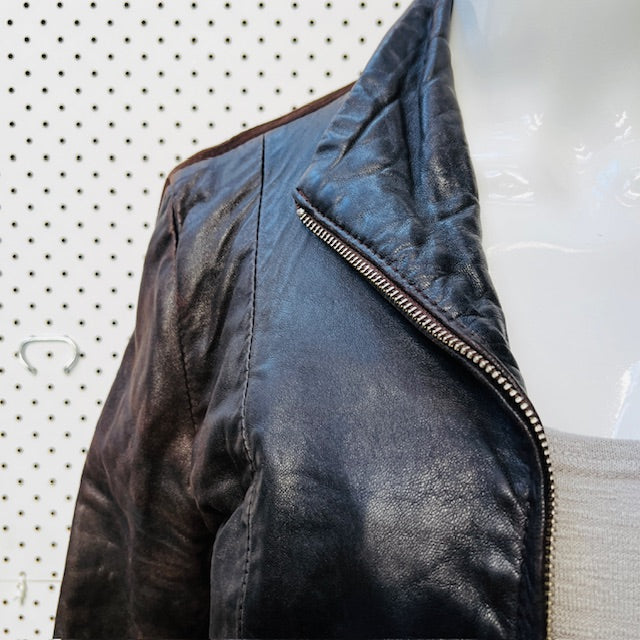 nz vintage / LEATHER IMAGE / brown leather jacket / 10 (3888149144804875930)