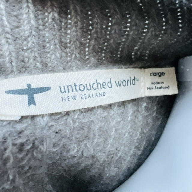UNTOUCHED WORLD / merino possum silk angora jumper / XL (3888230465015982322)