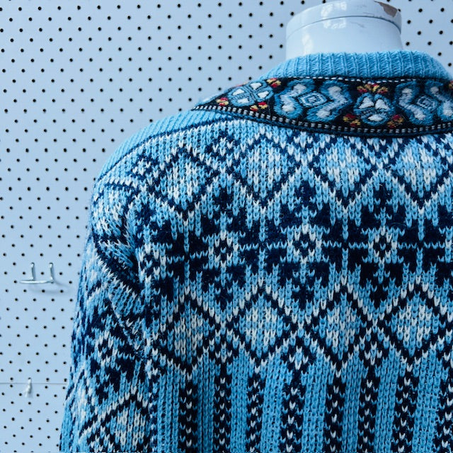 Nordstrikk / traditional norwegian cardigan / wool / M/L (3888230480651948335)