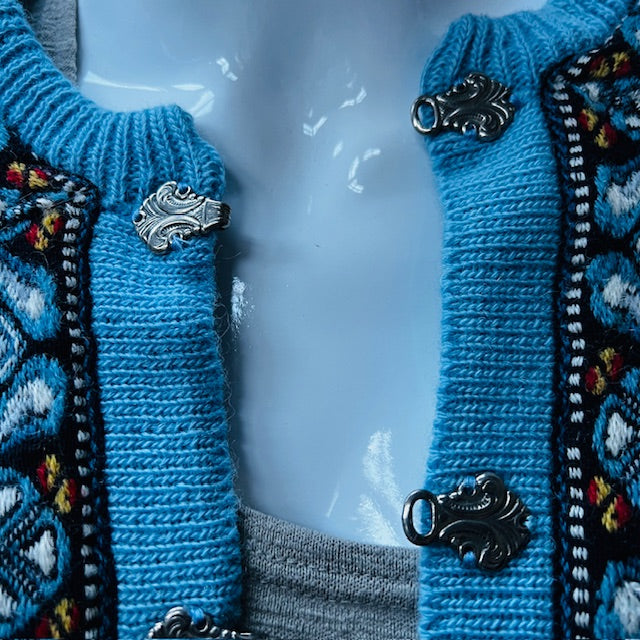 Nordstrikk / traditional norwegian cardigan / wool / M/L (3888230488892601340)