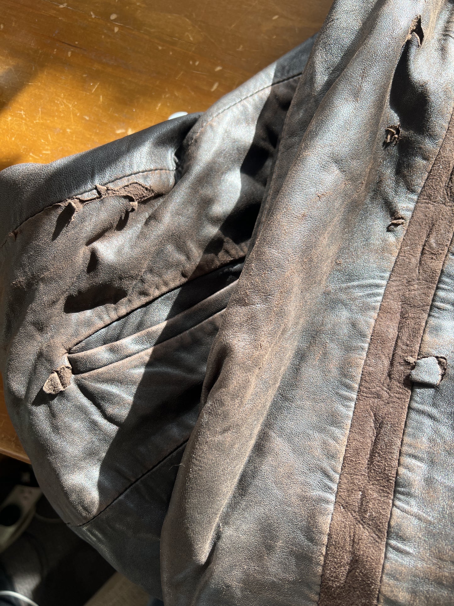 nz vintage / LEATHER IMAGE / brown leather jacket / 10 (3888303860491683798)