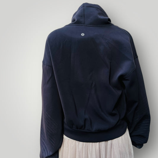 LULULEMON / cropped funnel neck neoprene sweatshirt / s (3888682212355337756)