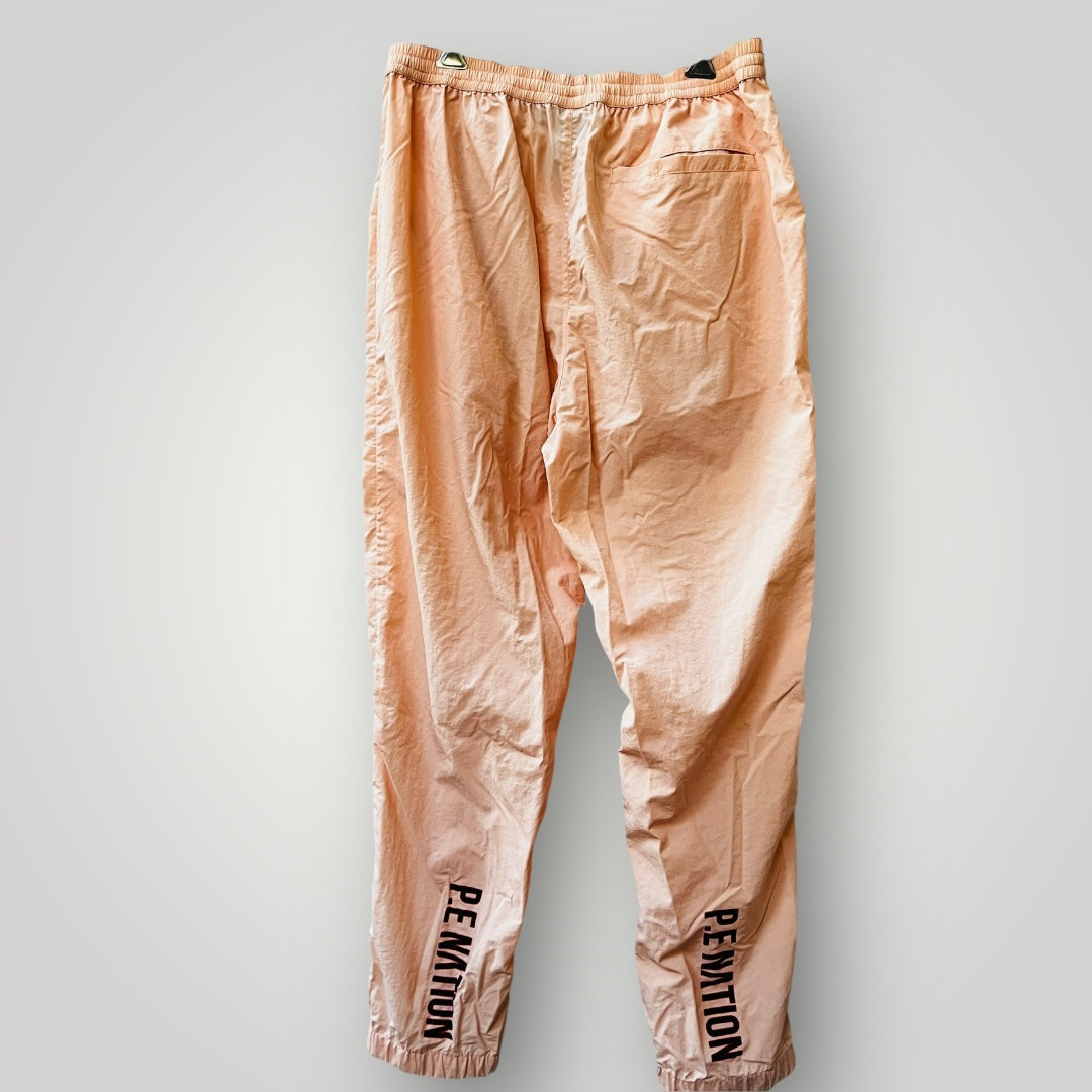 PE NATION / short corner tracksuit pants with front zips / L (3888811310836849424)