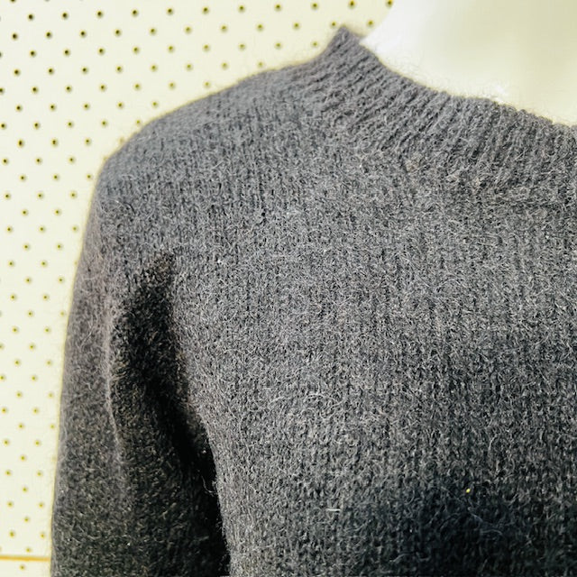 WORKSHOP / black mohair jumper / M / made in nz (3888836793414082115)